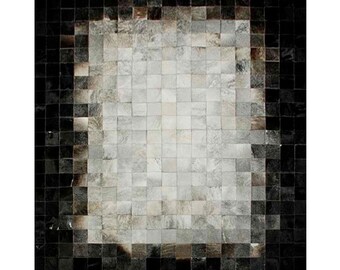 Lederteppich Squares Design von Shine Rugs