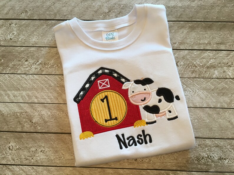 farm first birthday outfit boy