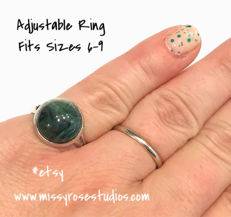 lightweight jewelry jewelry handmade dark green ring fashion rings in silver large stone ring men resin rings men gifts under 20