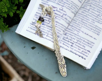 Silver Hummingbird Bookmark, Book Lover Gift, Bird Lover Bookmark, Librarian Gifts, Metal Bookmark, Page Holder, Writer Gifts, Gardener Gift