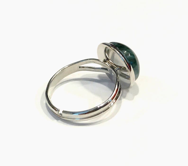 lightweight jewelry jewelry handmade dark green ring fashion rings in silver large stone ring men resin rings men gifts under 20