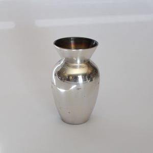 Vintage 1990s Two's Company 3” Silver Plated Vase
