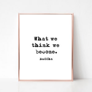 Buddha Wall Art, Buddha Quote Print, Inspiring Quote Print,  Inspiring Quote Wall Art,  Inspirational Quote,  Minimalist Poster