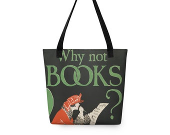 Tote Bags for Book Lovers, Book Tote Bag, Large Tote Bag, Gifts for Librarians, Gifts for Book Lovers