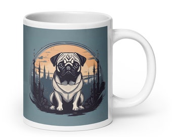 Coffee Mug for Pug Owners, Pug Lovers, Pug Tea Cups, Gift for Pug Owners