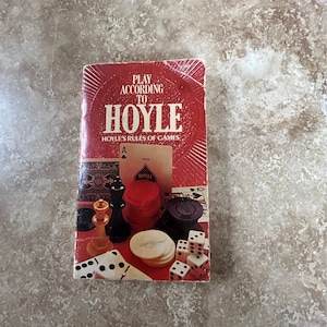 Play according to Hoyle-HOYLE’S rules of games  book, vintage, ships from Canada
