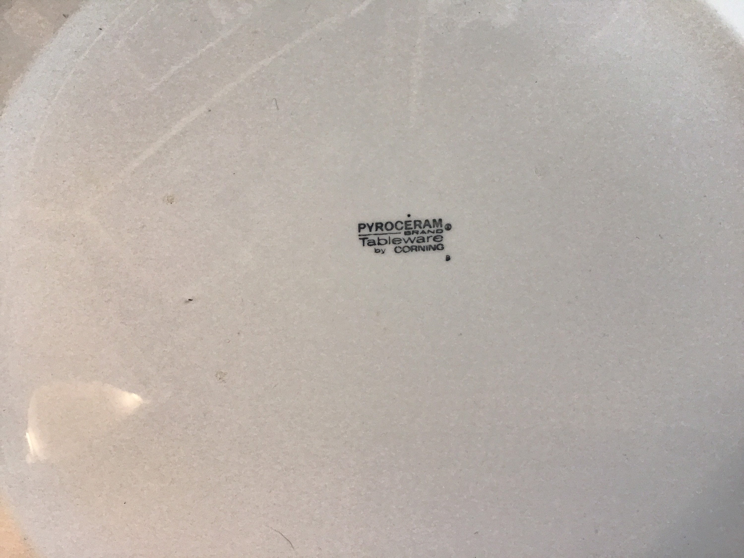 Pyroceram Tableware Corning Pyroceram Tableware Plain White Plate, Ships From Canada - Etsy
