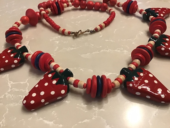 Strawberry necklace