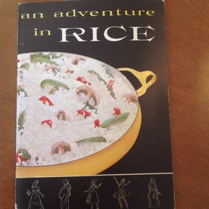 Vintage rice recipe book, ships from Canada