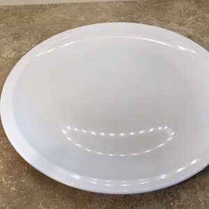 Corning pyroceram tableware  plain white plate, ships from Canada