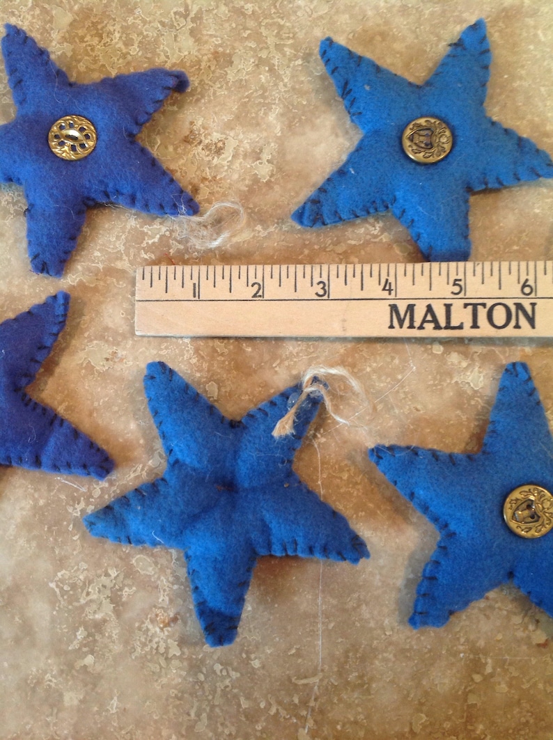 Christmas in July Star felt ornaments