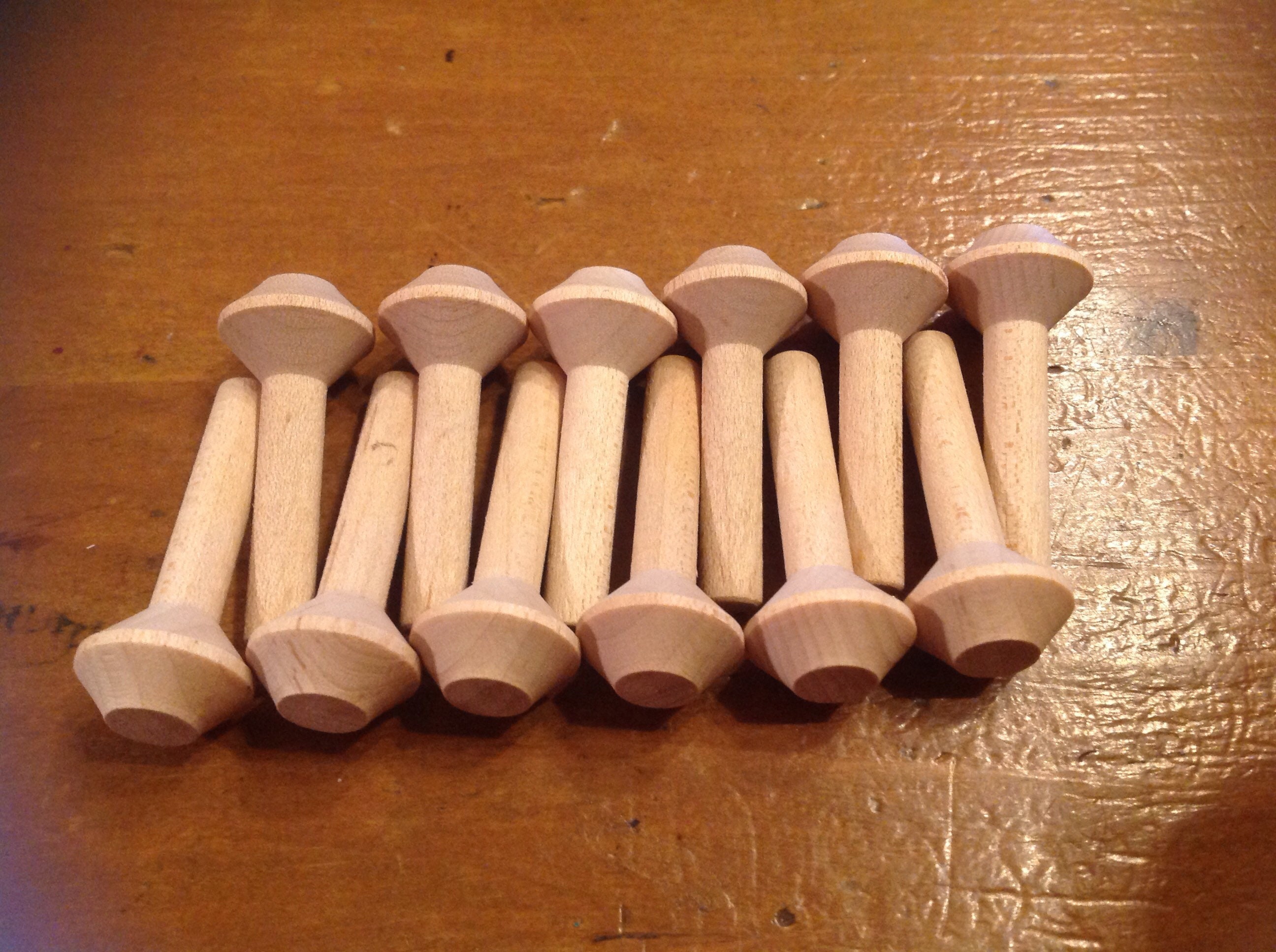 12 tie rack pegs Etsy