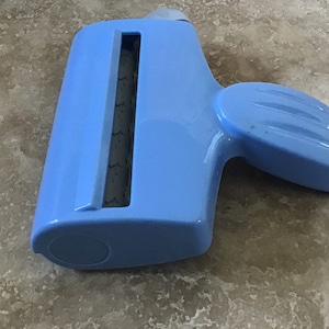 Fish pattern embossing roller , Blue and gray plastic, ships from Canada