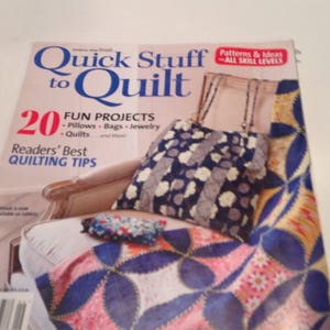 Quick stuff to Quilt magazine, fall 2014, ships from Canada