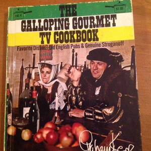 The Galloping Gourmet TV cookbook, vintage, ships from Canada
