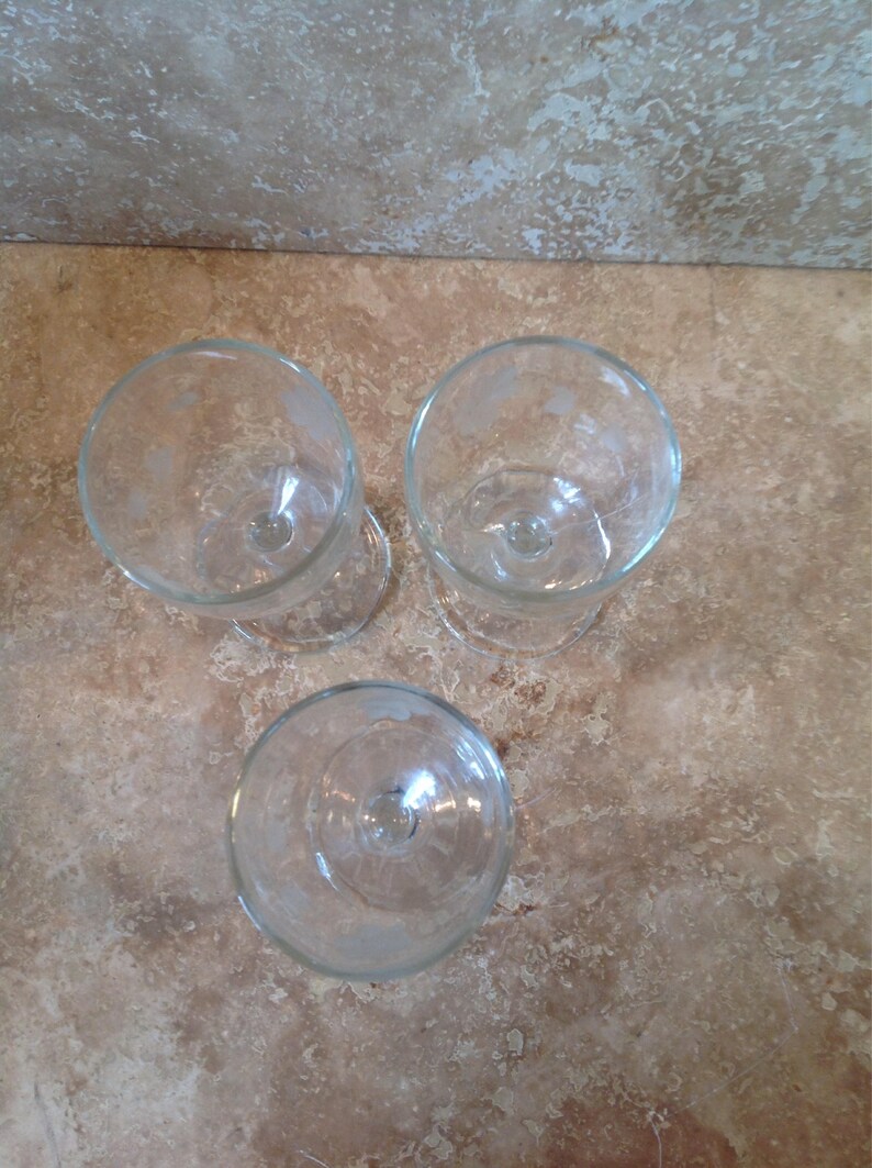 Cordial Glasses, Clear Glass, Vintage, Ships From Canada Etsy