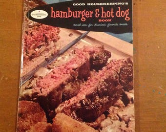 Good Housekeeping's Hamburger and hot dog cookbook, vintage, ships from Canada