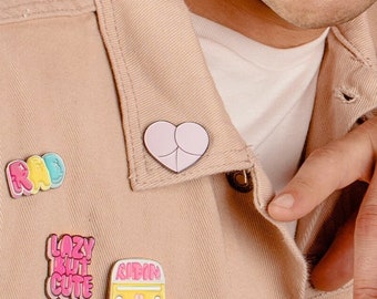 peace love and butts pin