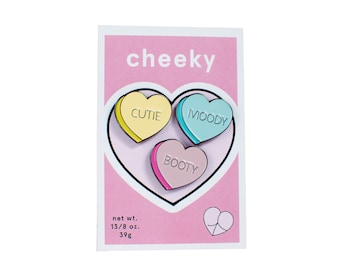 sweetheart enamel pin set