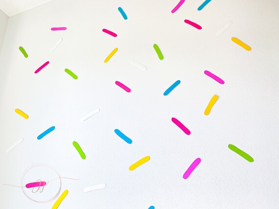 Donut Party Decorations - DIY Sprinkle Backdrop Il_570xn