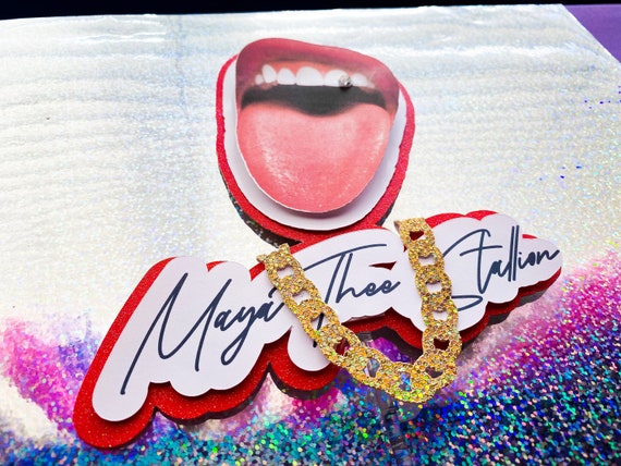 Meg Thee Stallion Inspired Party Cake Topper Il_570xn