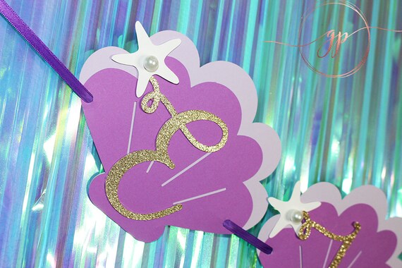 Mermaid Under The Sea Party Banner Custom Design! Il_570xn