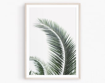 Palm Leaf Print, Palm Leaves Prints, Palm leaf Wall Art, Leaf Prints, Palm leaf poster, Leaf Poster, Printable Palm Poster, Tropical Palm
