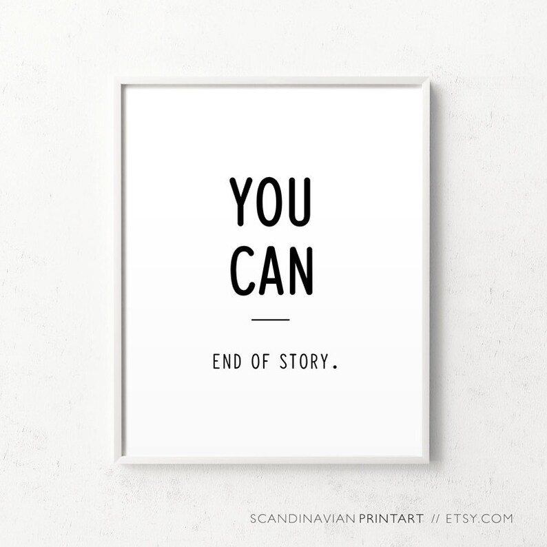 Inspirational print minimalist art motivational print Etsy Canada