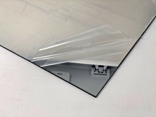 Credit card sized plastic acrylic mirror sheets