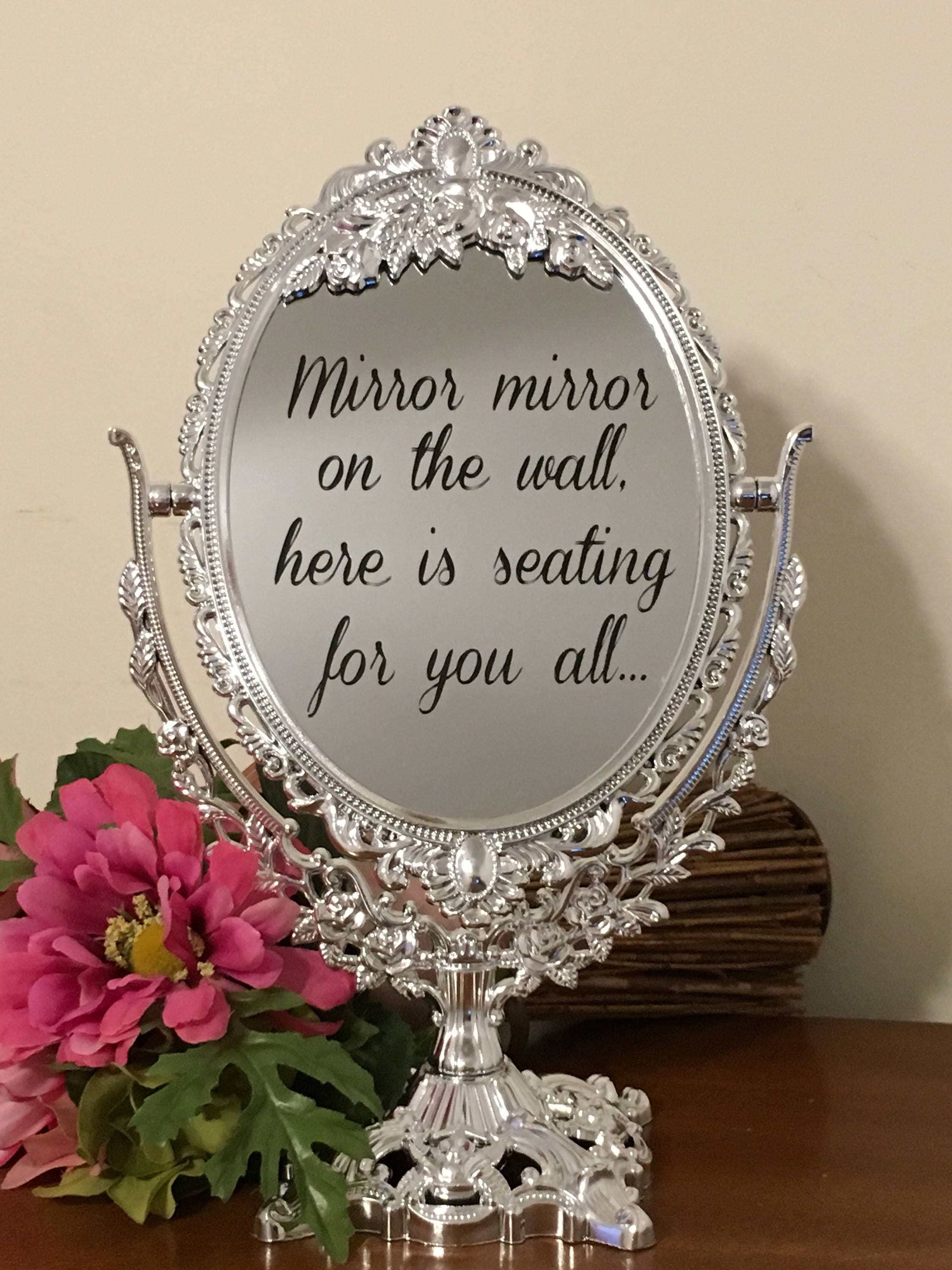Mirror with decal inscription/Mirror mirror on the wall Etsy