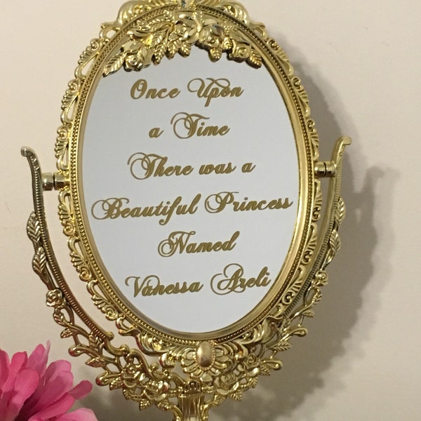 Once upon a time there was a beautiful princess/Sweet 16 centerpiece/Quincinera centerpiece/Princess party sign/Disney party/Nursery sign