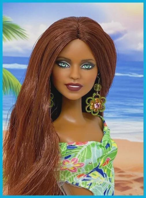 BARBIE Between Takes Relookée Robe De Soirée OOAK + Un En