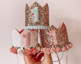 Birthday Crown | First Birthday | Cake Smash | Personalised Girls Birthday Gift | Cute Party Outfit | Boys Birthday | Photography Prop