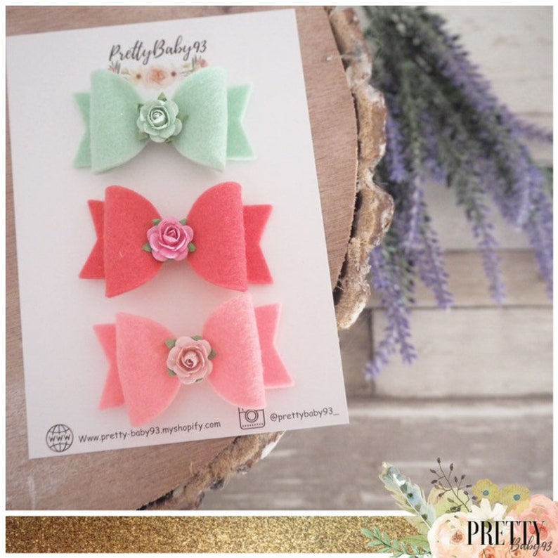 2,5 Recién Nacido Lazo Niños Con Flores Clip Mini Cinta 2,5 Recién Nacido Lazo Niños Con Flores Clip Mini Cinta