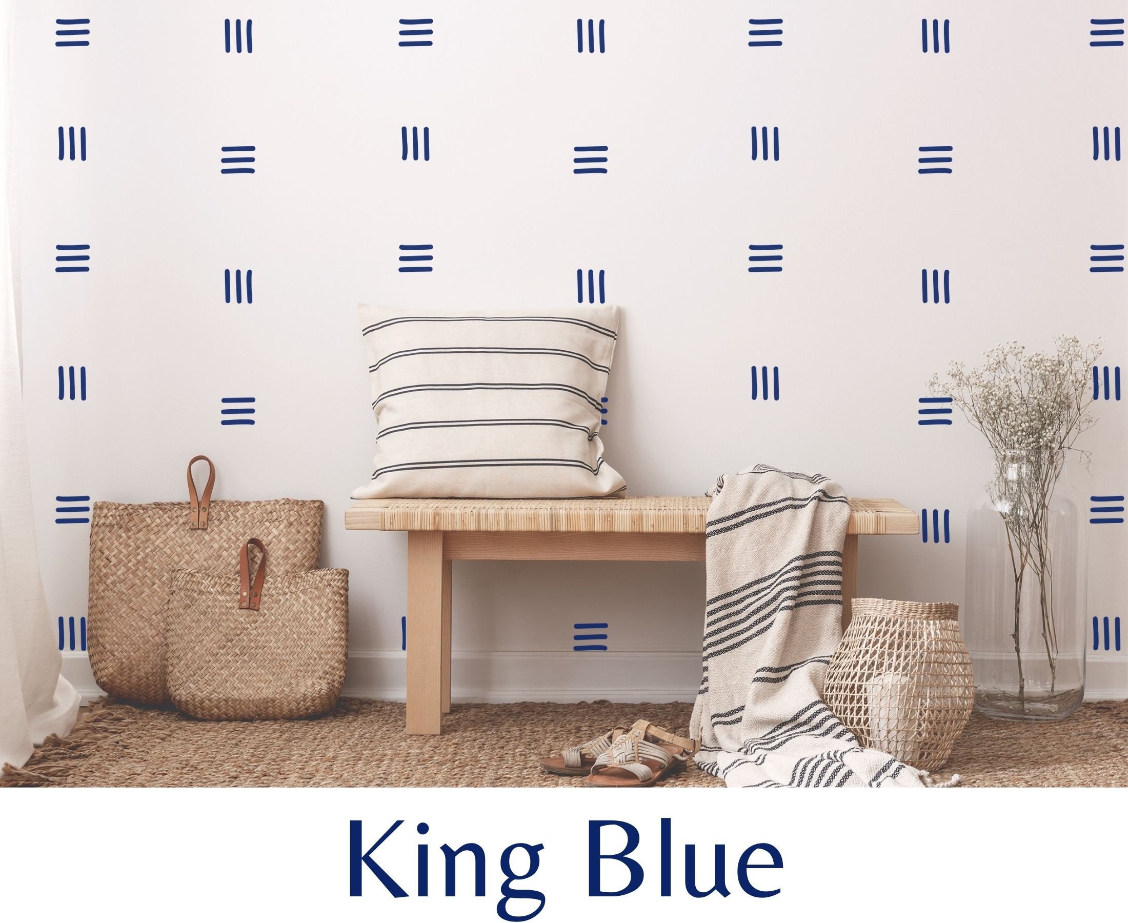 Boho Wall Decal Peel and Stick Wall Decal Herringbone Wall Sticker No