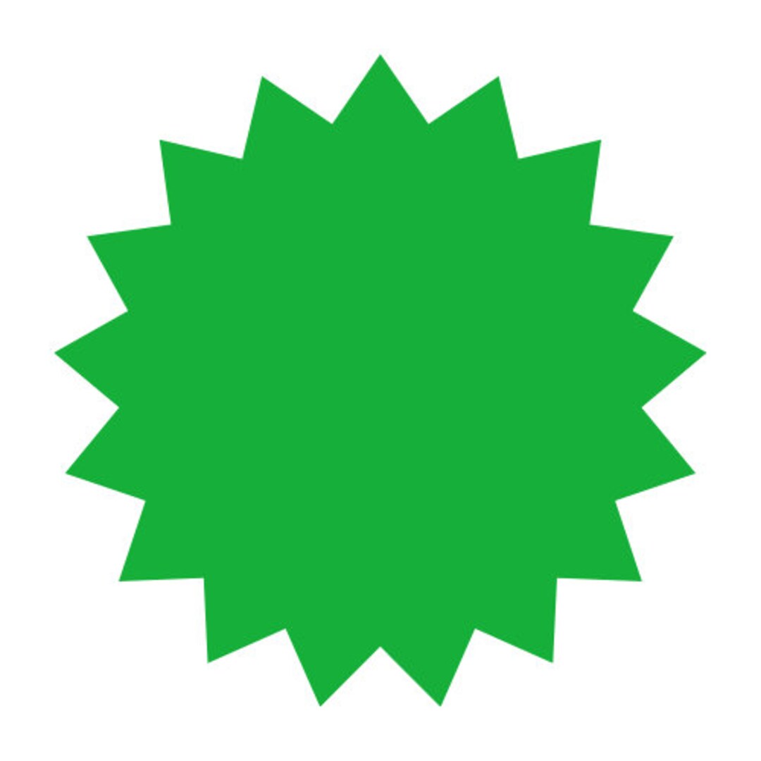 500 Etichette 2" Adesivi Multiuso Arancione STARBURST Spedizione - Foto 9