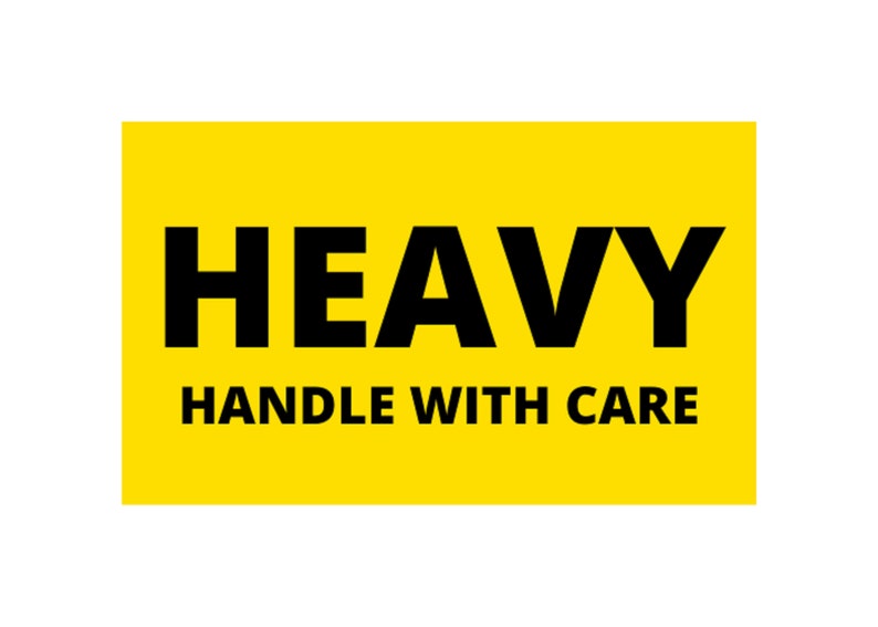 Heavy Shipping Labels | 2x4 Yellow Writable Stickers (600 Total) - Etsy