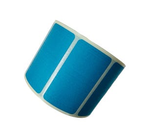 Blue Direct Thermal Labels, 2" x 1 1/4", Permanent Adhesive 1" Core, 2000 Total