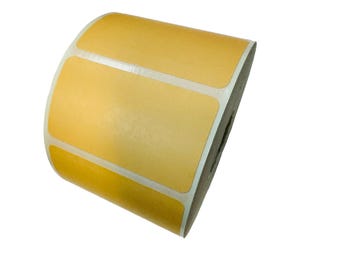 Beige 2.25x1.25-inch Direct Thermal Labels: 2 Rolls, 2000 Adhesive Labels, 1" Core