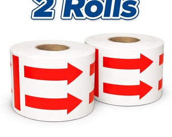 3x4 This Side Up Double Arrows Shipping Labels Peel & Stick 2 Rolls 600 Total