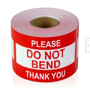 2x3-inch Do Not Bend Stickers Shipping Mailing Fragile Self-Adhesive 500 Labels