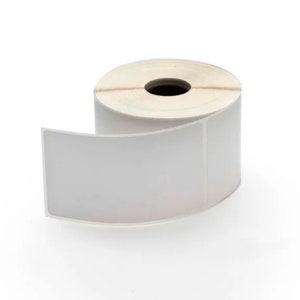 White 3x5 inch Direct Thermal Labels | Compt Printers Zebra, Rollo, Munbyn | Self-Adhesive | 1&quot; Core | 2 Rolls  with 300 Labels/Roll