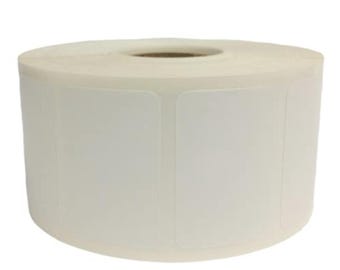 2"x1" White Direct Thermal Labels: Permanent Adhesive, 1" Core (2 Rolls) 2,750 Total