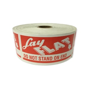 Lay Flat Do Not Stand On End Stickers | 2&quot;x4&quot; | 100 Peel and Stick Fragile Shipping Labels
