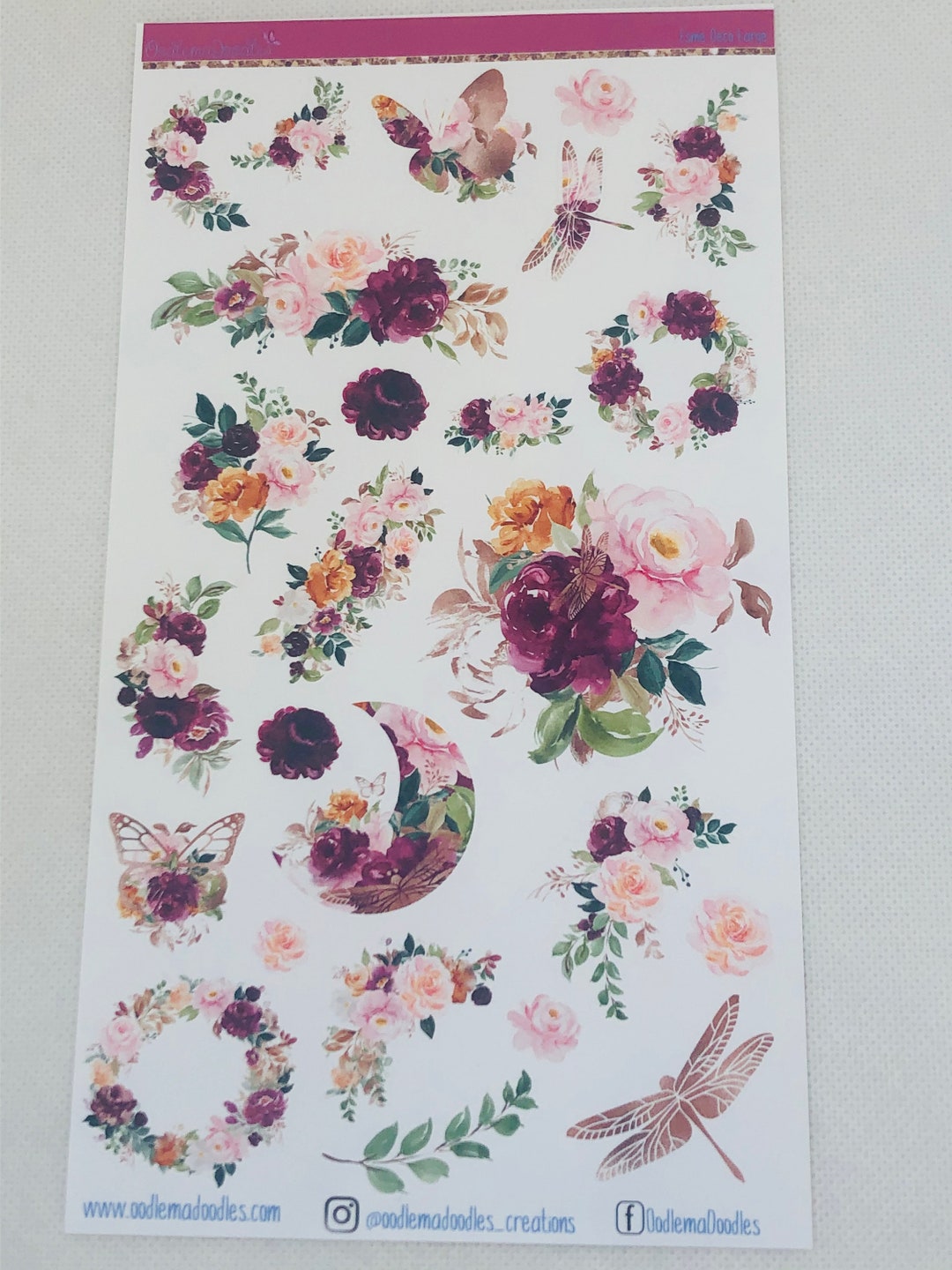 Esme Large Decorative Stickers - Etsy