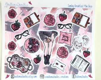 Sunday Breakfast Decorative Stickers