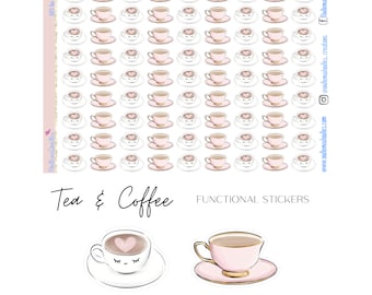 Tea and Coffee Sticker Sheet
