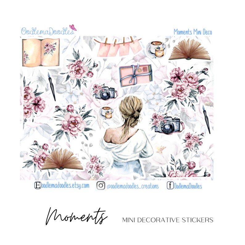 Moments | Mini Decorative Planner Stickers, Memories - Etsy