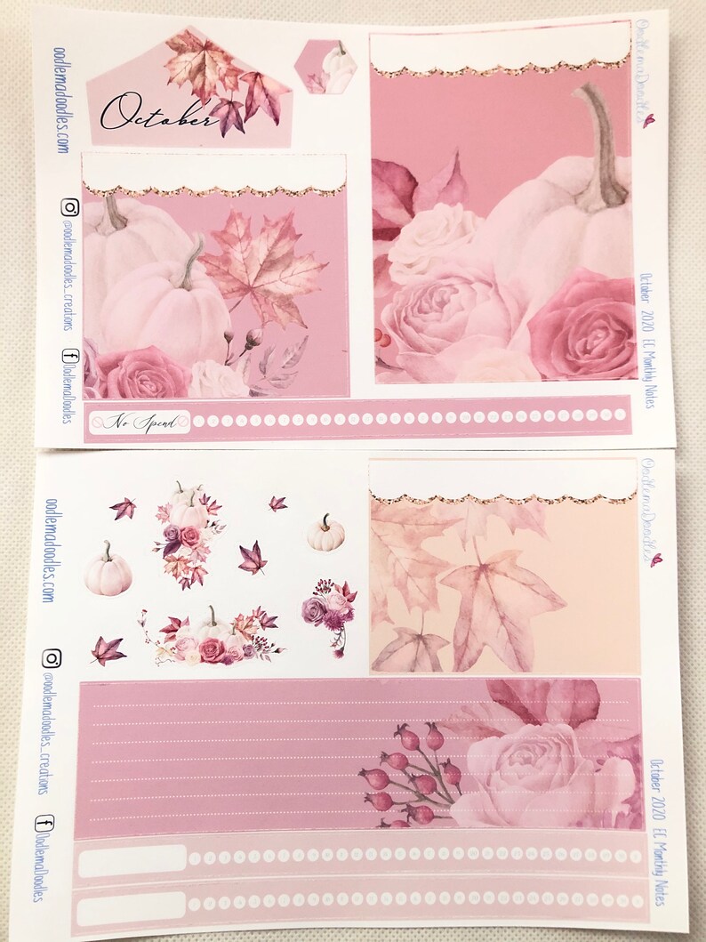 October 2020 EC Notes Page Stickers