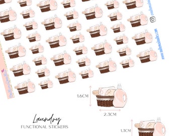 Laundry Functional Icons | Planner Stickers, Washing, OodlemaDoodles